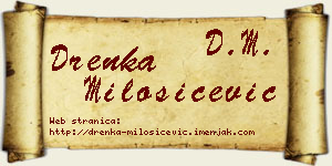 Drenka Milošičević vizit kartica